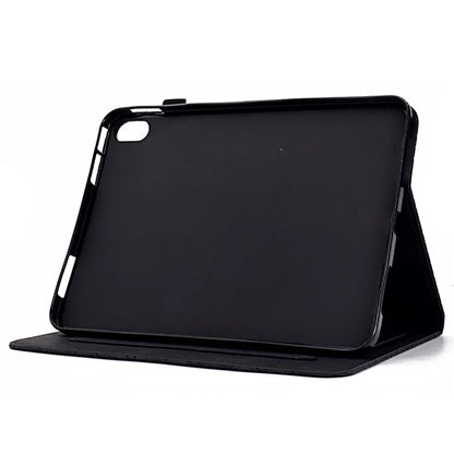 For iPad 10.9 (2022) Case Card Slot Pattern Imprinted PU Leather Tablet Cover
