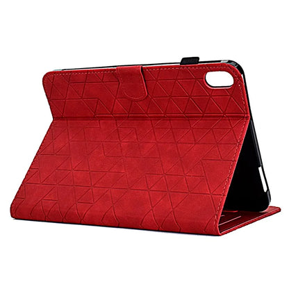 For iPad 10.9 (2022) Case Card Slot Pattern Imprinted PU Leather Tablet Cover