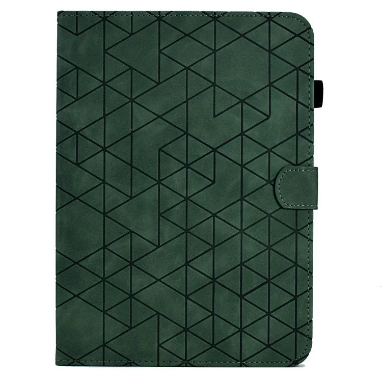 For iPad 10.9 (2022) Case Card Slot Pattern Imprinted PU Leather Tablet Cover