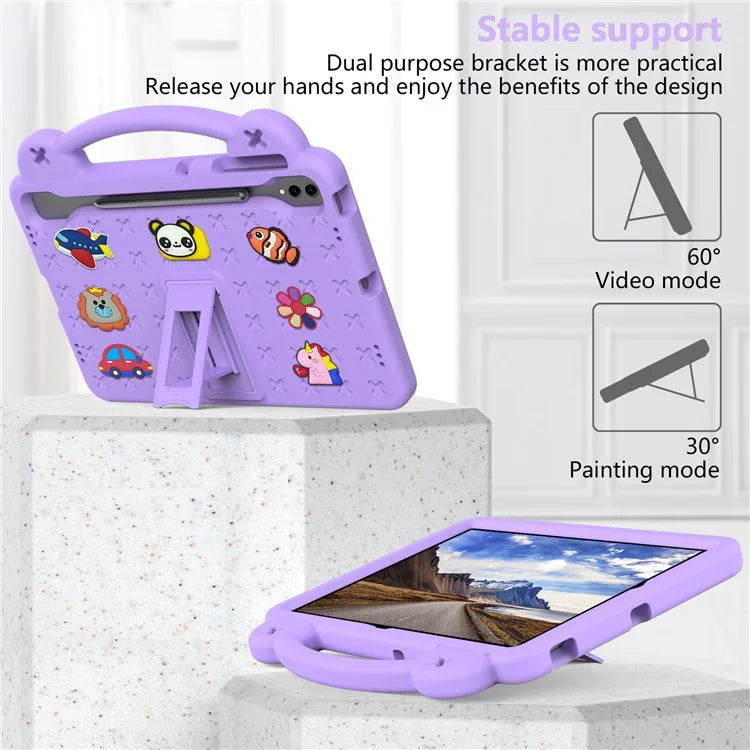 For Samsung Galaxy Tab S8+ / S9+ Case Grip Handle Kickstand EVA Tablet Cover