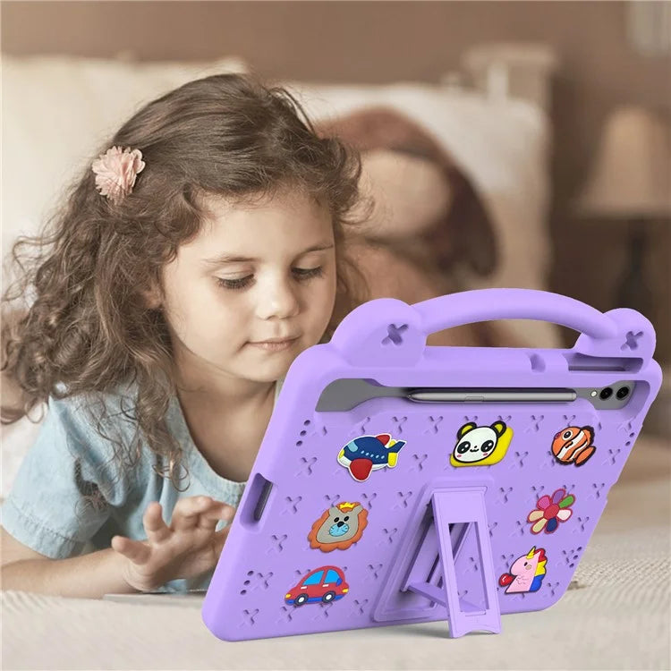For Samsung Galaxy Tab S8+ / S9+ Case Grip Handle Kickstand EVA Tablet Cover