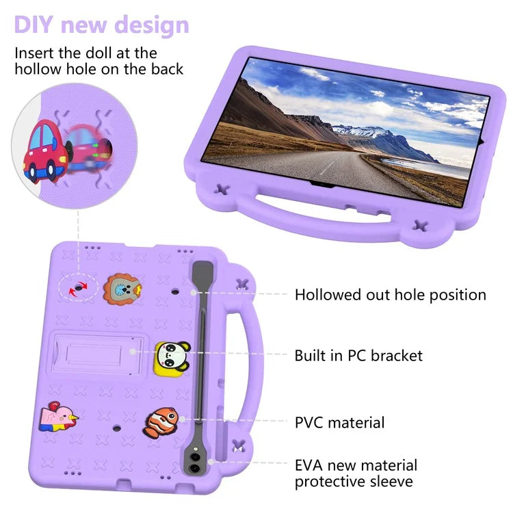 For Samsung Galaxy Tab S8+ / S9+ Case Grip Handle Kickstand EVA Tablet Cover