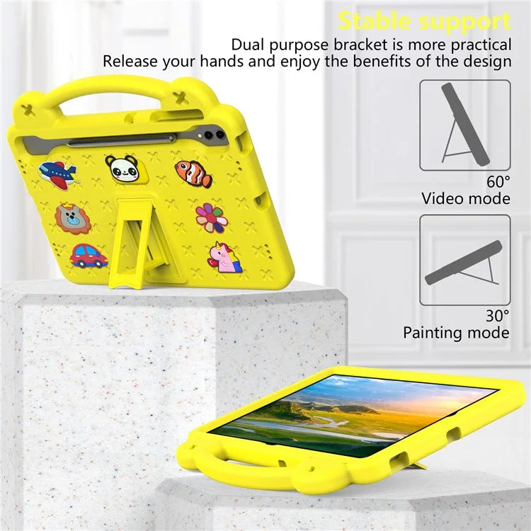 For Samsung Galaxy Tab S8+ / S9+ Case Grip Handle Kickstand EVA Tablet Cover