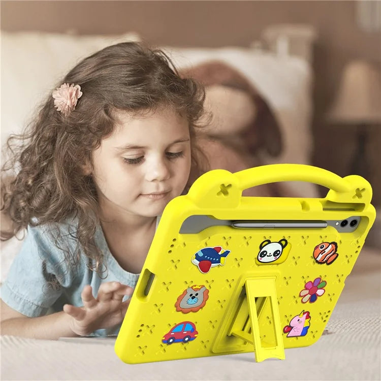 For Samsung Galaxy Tab S8+ / S9+ Case Grip Handle Kickstand EVA Tablet Cover