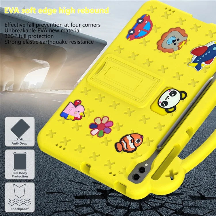 For Samsung Galaxy Tab S8+ / S9+ Case Grip Handle Kickstand EVA Tablet Cover
