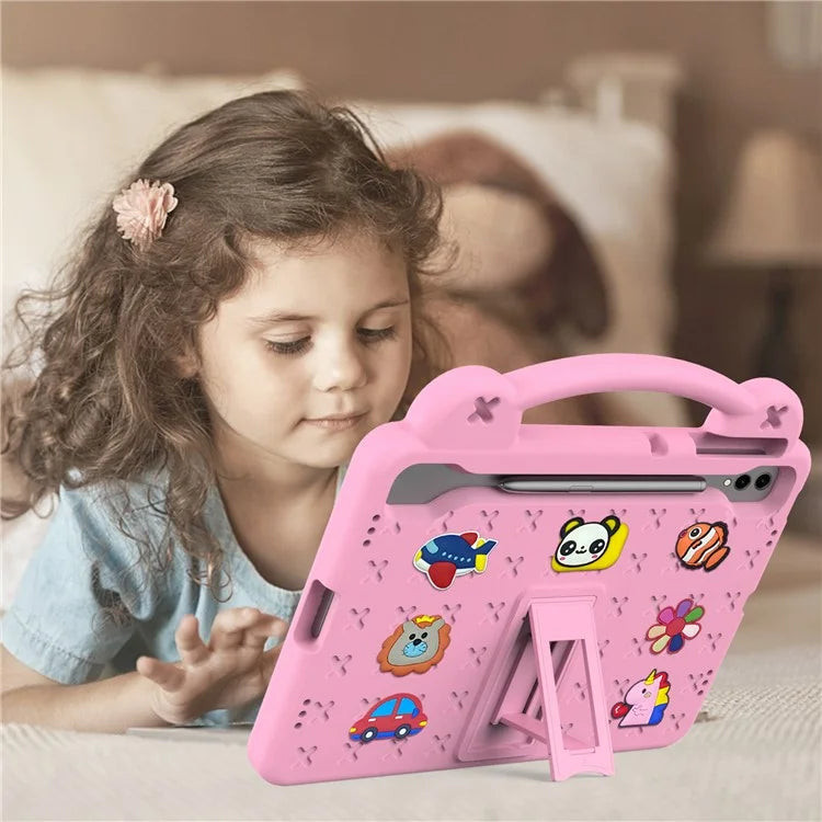 For Samsung Galaxy Tab S8+ / S9+ Case Grip Handle Kickstand EVA Tablet Cover