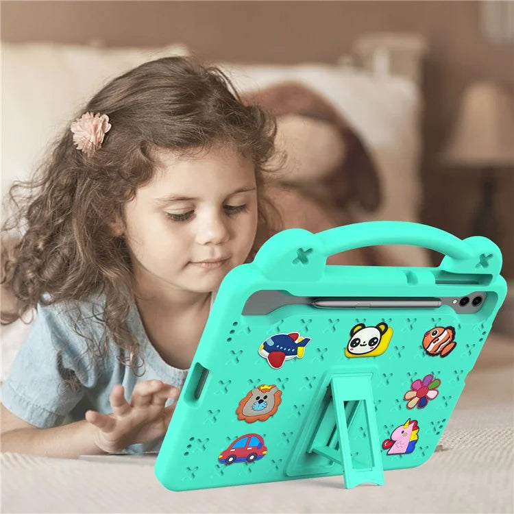 For Samsung Galaxy Tab S8+ / S9+ Case Grip Handle Kickstand EVA Tablet Cover