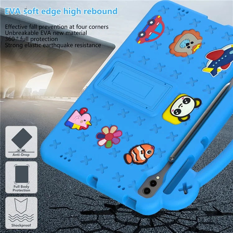 For Samsung Galaxy Tab S8+ / S9+ Case Grip Handle Kickstand EVA Tablet Cover