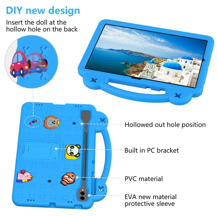 For Samsung Galaxy Tab S8+ / S9+ Case Grip Handle Kickstand EVA Tablet Cover