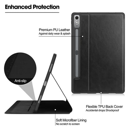 For Lenovo Xiaoxin Pad Pro 12.7 inch Smart Case PU Leather Viewing Folio Tablet Cover