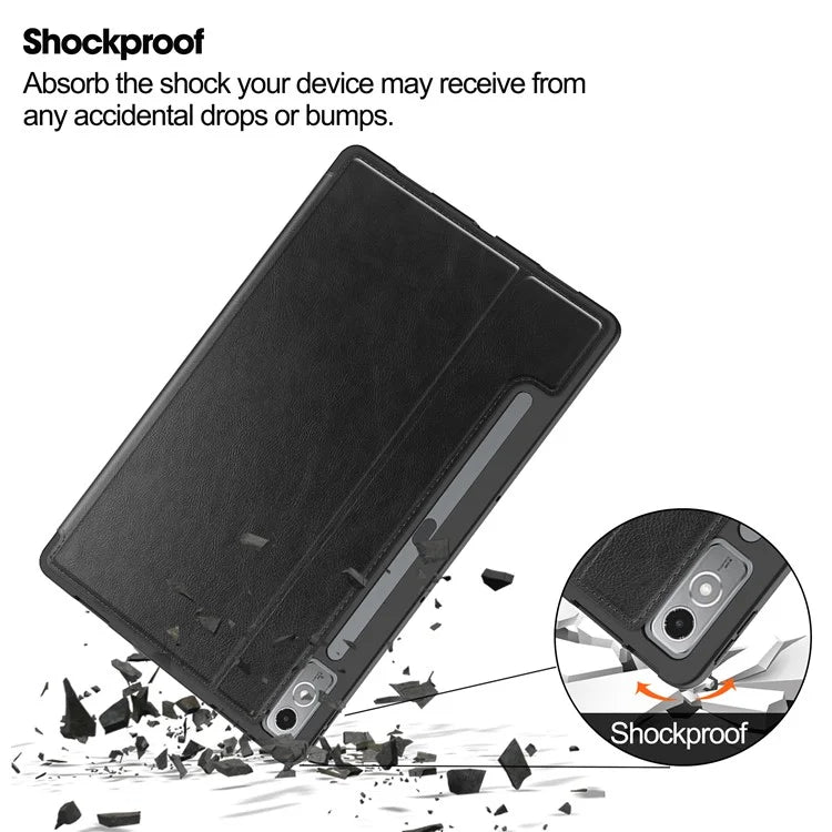 For Lenovo Xiaoxin Pad Pro 12.7 inch Smart Case PU Leather Viewing Folio Tablet Cover