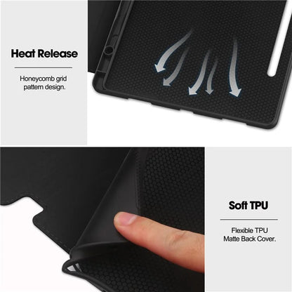 For Lenovo Xiaoxin Pad Pro 12.7 inch Smart Case PU Leather Viewing Folio Tablet Cover