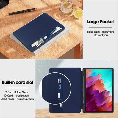 For Lenovo Xiaoxin Pad Pro 12.7 inch Smart Case PU Leather Viewing Folio Tablet Cover