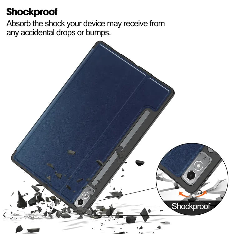 For Lenovo Xiaoxin Pad Pro 12.7 inch Smart Case PU Leather Viewing Folio Tablet Cover