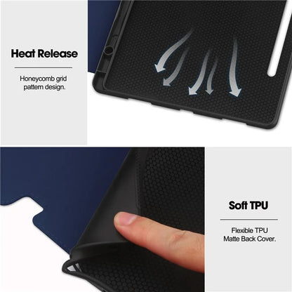 For Lenovo Xiaoxin Pad Pro 12.7 inch Smart Case PU Leather Viewing Folio Tablet Cover