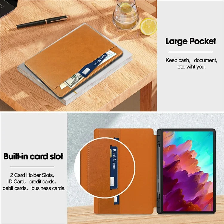 For Lenovo Xiaoxin Pad Pro 12.7 inch Smart Case PU Leather Viewing Folio Tablet Cover