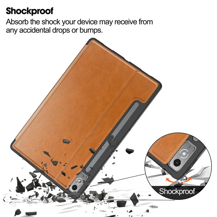 For Lenovo Xiaoxin Pad Pro 12.7 inch Smart Case PU Leather Viewing Folio Tablet Cover