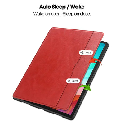 For Lenovo Xiaoxin Pad Pro 12.7 inch Smart Case PU Leather Viewing Folio Tablet Cover