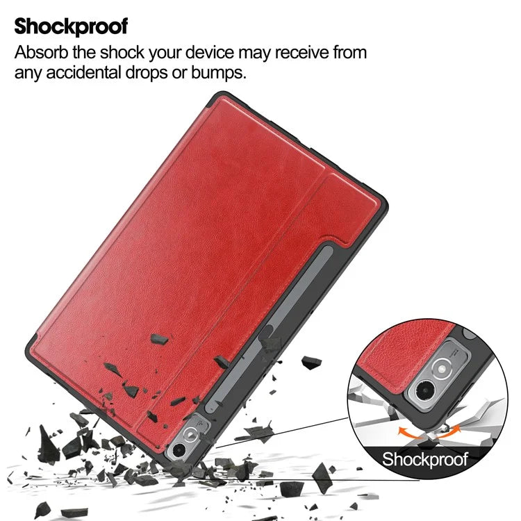 For Lenovo Xiaoxin Pad Pro 12.7 inch Smart Case PU Leather Viewing Folio Tablet Cover