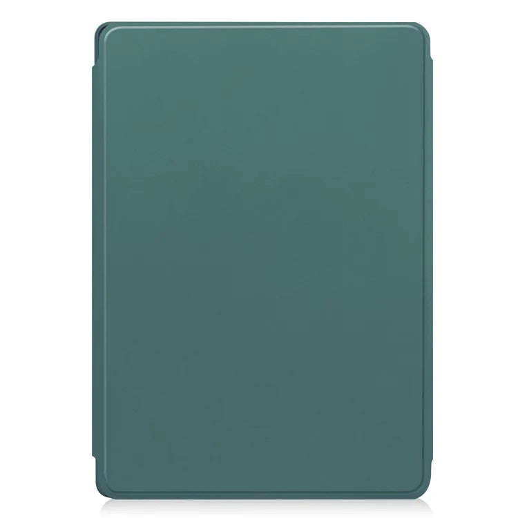 For Samsung Galaxy Tab S9 Ultra Case PU Leather+Acrylic Smart Tablet Cover (without Keyboard)ish Green