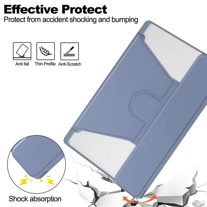 For Samsung Galaxy Tab S9 Ultra Case PU Leather+Acrylic Smart Tablet Cover (without Keyboard)