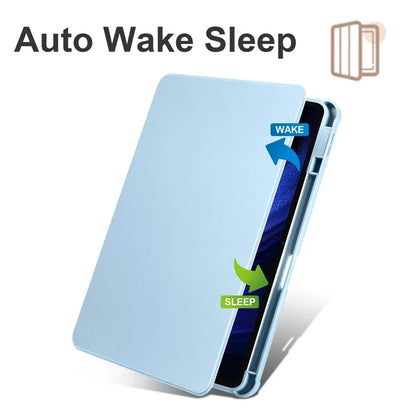 For Xiaomi Pad 6 / Pad 6 Pro Case Leather+Acrylic Tablet Cover with Rotary Stand