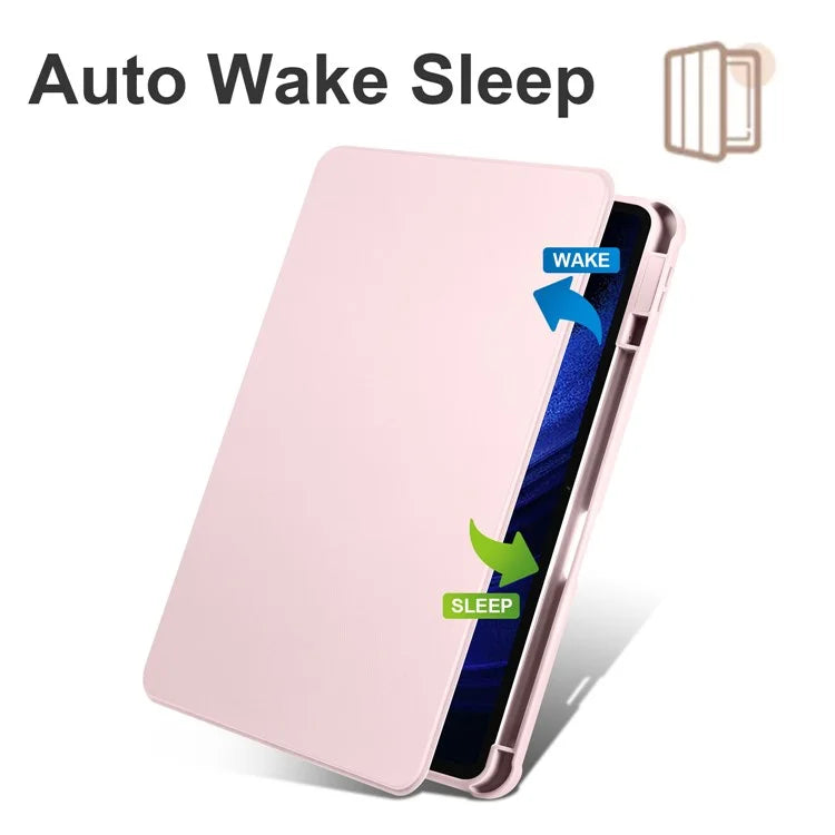 For Xiaomi Pad 6 / Pad 6 Pro Case Leather+Acrylic Tablet Cover with Rotary Stand
