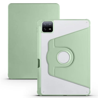 For Xiaomi Pad 6 / Pad 6 Pro Case Leather+Acrylic Tablet Cover with Rotary Stand
