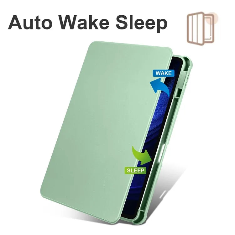 For Xiaomi Pad 6 / Pad 6 Pro Case Leather+Acrylic Tablet Cover with Rotary Stand