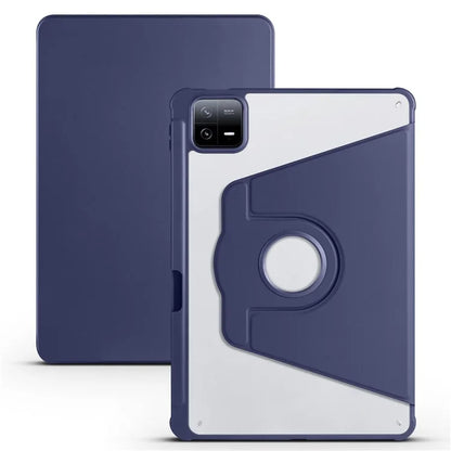 For Xiaomi Pad 6 / Pad 6 Pro Case Leather+Acrylic Tablet Cover with Rotary Stand
