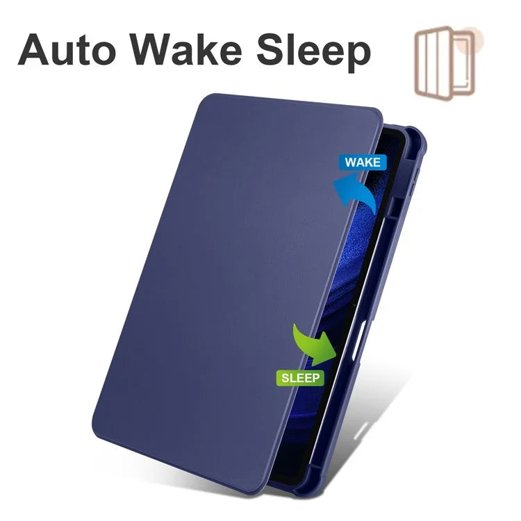 For Xiaomi Pad 6 / Pad 6 Pro Case Leather+Acrylic Tablet Cover with Rotary Stand