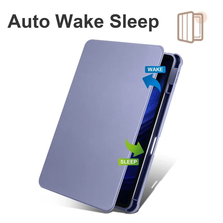 For Xiaomi Pad 6 / Pad 6 Pro Case Leather+Acrylic Tablet Cover with Rotary Stand