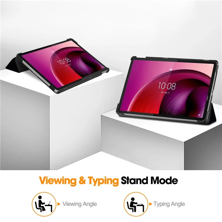 For Lenovo Tab M11 / Xiaoxin Pad 11 2024 Case Trifold Stand Pattern Printing Tablet Leather Cover