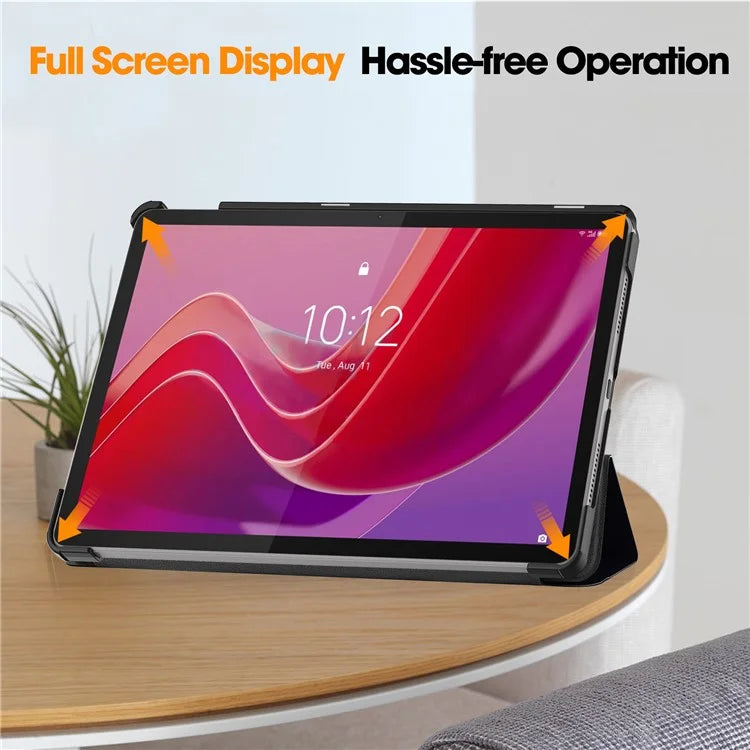 For Lenovo Tab M11 / Xiaoxin Pad 11 2024 Case Trifold Stand Pattern Printing Tablet Leather Cover