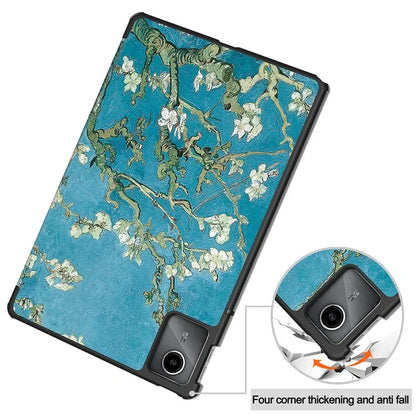 For Lenovo Tab M11 / Xiaoxin Pad 11 2024 Case Trifold Stand Pattern Printing Tablet Leather Cover