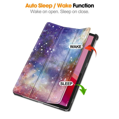 For Lenovo Tab M11 / Xiaoxin Pad 11 2024 Case Trifold Stand Pattern Printing Tablet Leather Cover