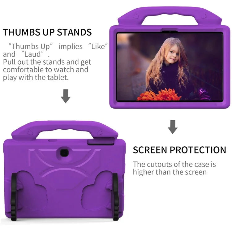 For Samsung Galaxy Tab Advanced2 EVA Case Thumbs Up Kickstand Handheld Tablet Cover