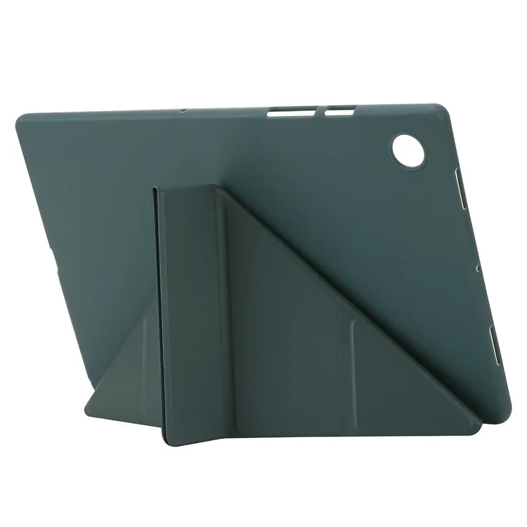 For Samsung Galaxy Tab A9+ Case Origami Stand Leather+Silicone Tablet Cover