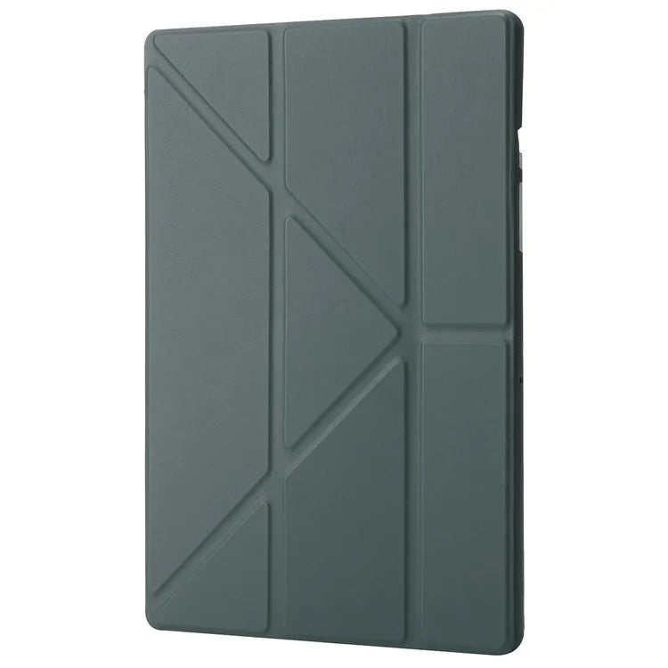 For Samsung Galaxy Tab A9+ Case Origami Stand Leather+Silicone Tablet Cover