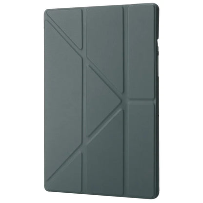 For Samsung Galaxy Tab A9+ Case Origami Stand Leather+Silicone Tablet Cover