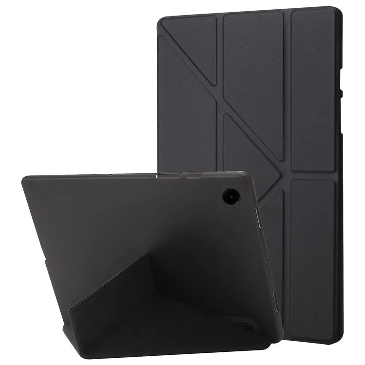 For Samsung Galaxy Tab A9+ Case Origami Stand Leather+Silicone Tablet Cover