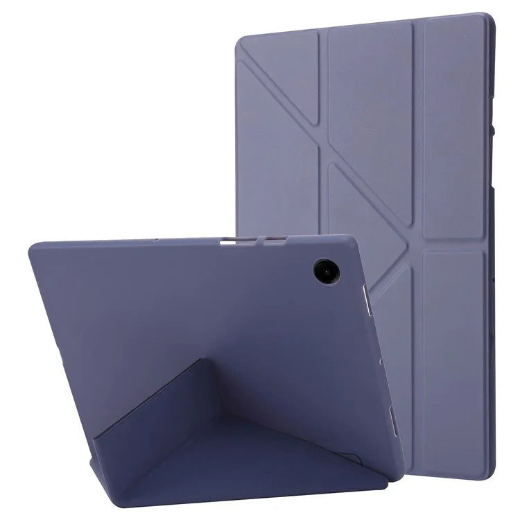 For Samsung Galaxy Tab A9+ Case Origami Stand Leather+Silicone Tablet Cover