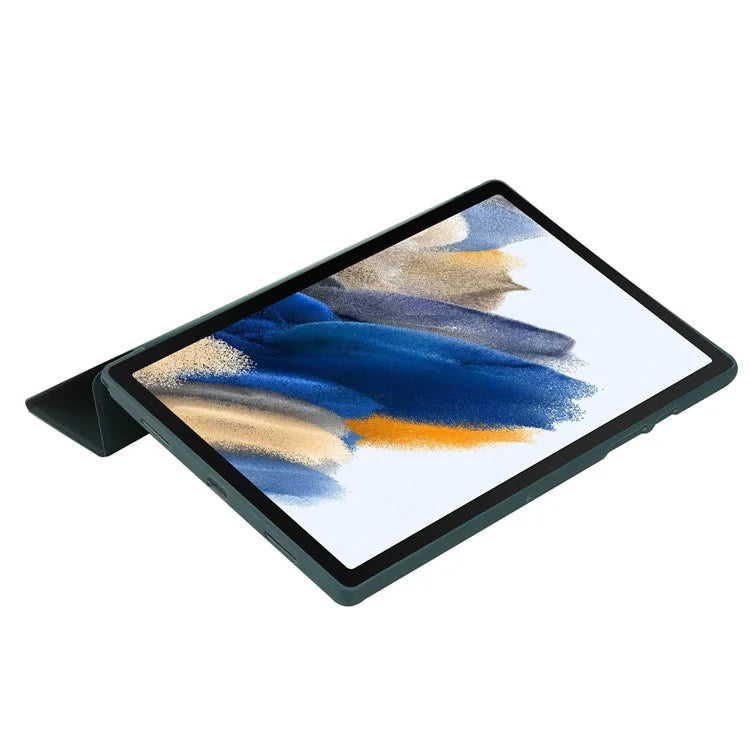 For Samsung Galaxy Tab A9+ Case Origami Stand Leather+Silicone Tablet Cover