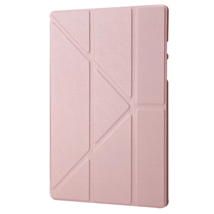 For Samsung Galaxy Tab A9+ Case Origami Stand Leather+Silicone Tablet Cover