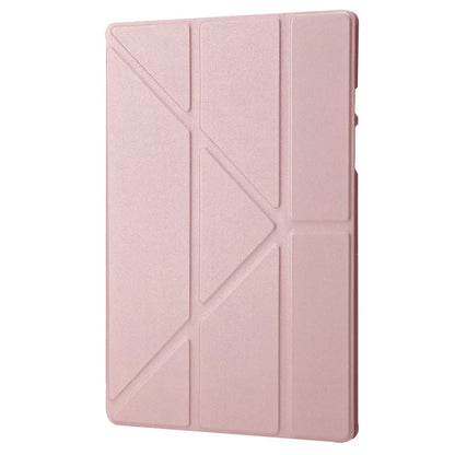 For Samsung Galaxy Tab A9+ Case Origami Stand Leather+Silicone Tablet Cover