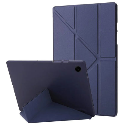 For Samsung Galaxy Tab A9+ Case Origami Stand Leather+Silicone Tablet Cover