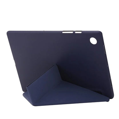 For Samsung Galaxy Tab A9+ Case Origami Stand Leather+Silicone Tablet Cover