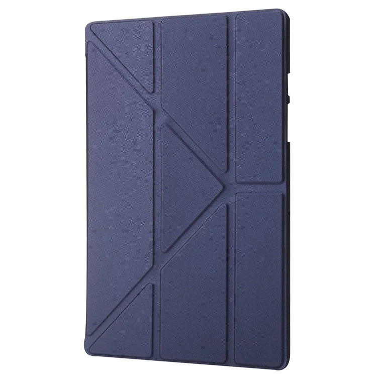 For Samsung Galaxy Tab A9+ Case Origami Stand Leather+Silicone Tablet Cover