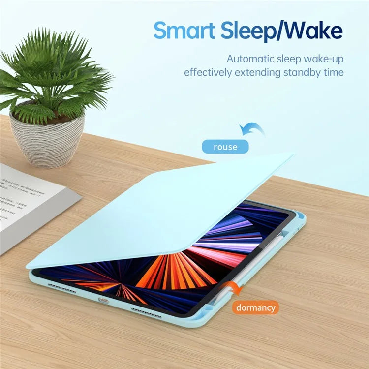 For iPad mini (2021) Tablet Case Auto Wake / Sleep Folio Rotary Stand Cover