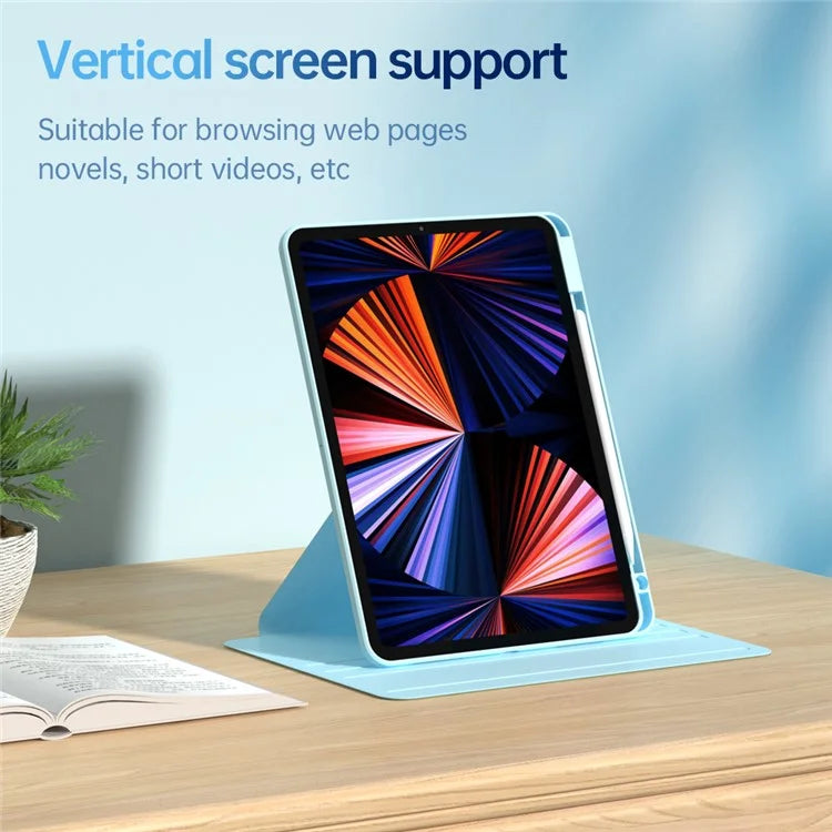 For iPad mini (2021) Tablet Case Auto Wake / Sleep Folio Rotary Stand Cover